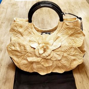 Anne Fontaine raffia purse